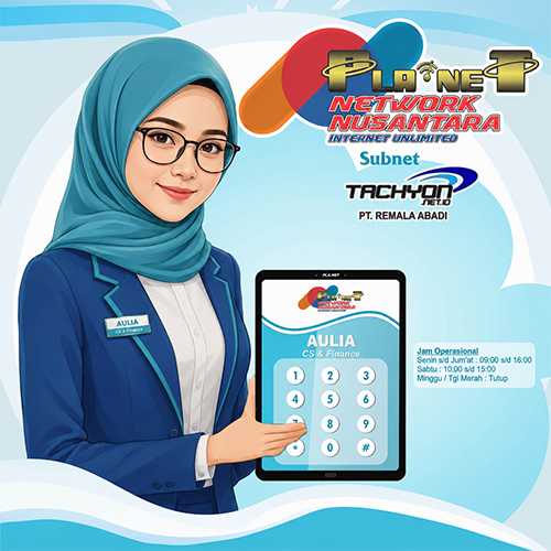 Informasi kontak Planet Network Nusantara